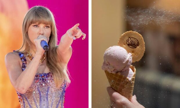 An ice cream celebrating Taylor Swift's sold-out Edinburgh gigs has been launched in Dundee and Anstruther. Image: Sarah Yenesel/EPA-EFE/Shutterstock/Equi's