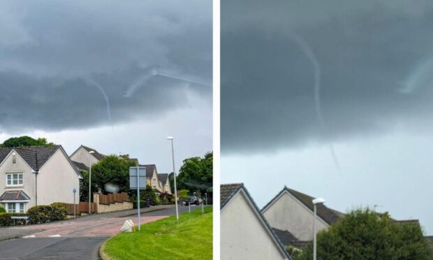 Funnel cloud spotted in Dundee