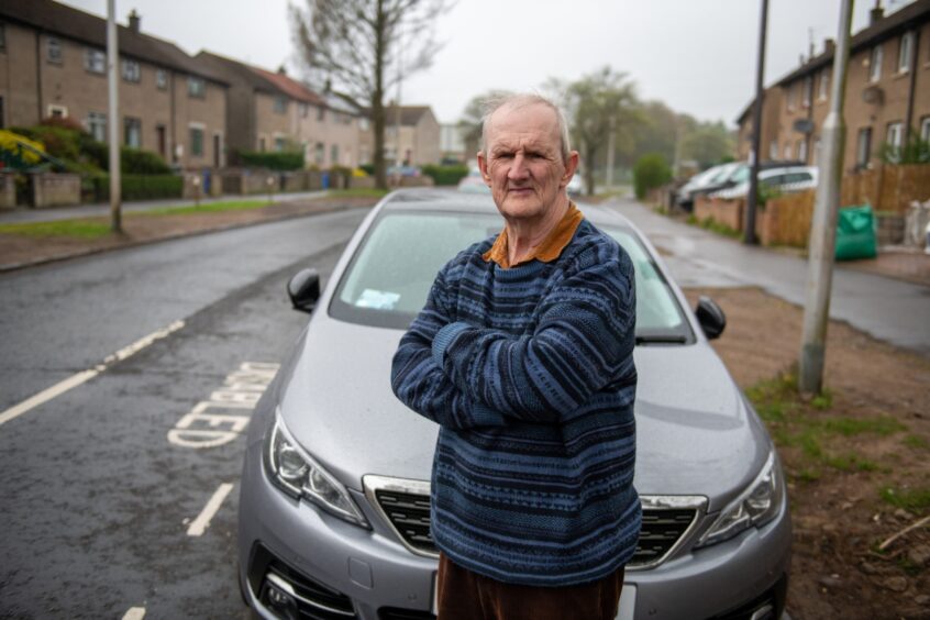 David Cook has also had his car damaged on Balunie Drive 