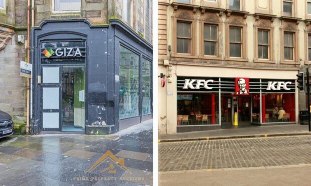 The former KFC space is for sale on Dundee High Street