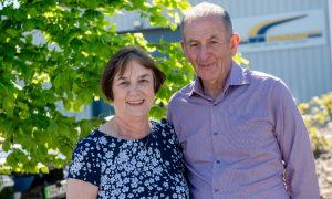 Willie and Elaine Donald started their successful business with a second-hand excavator 47 years ago. Image: Kath Flannery/DC Thomson