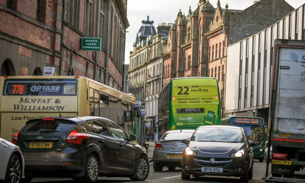 Drivers could be charged £15 a day in Dundee. Image: Kris Miller/DCT Media.