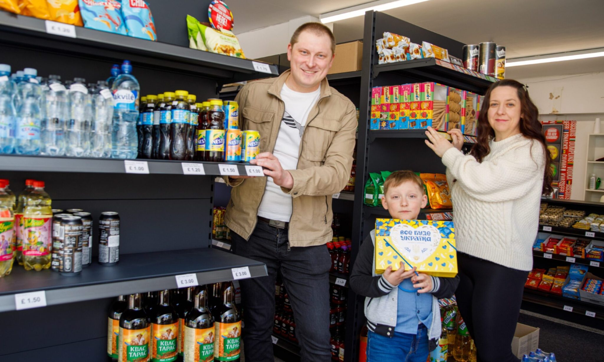 Couple Open Ukrainian Grocery Shop In Former Dundee Bridal Store