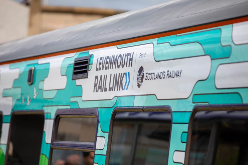 Special train for Levenmouth rail link opening.