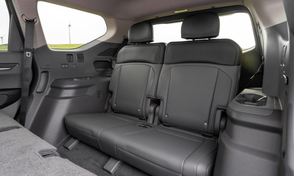 The rearmost seats are big enough for average-size adults. 