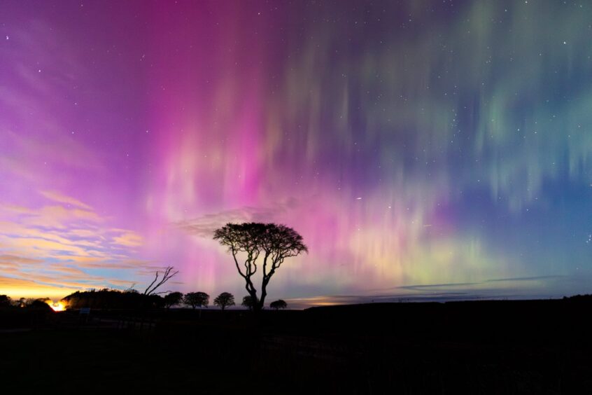 The Norther Lights between Anstruther and St Andrews