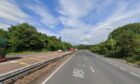 The M90 near Broxden Roundabout