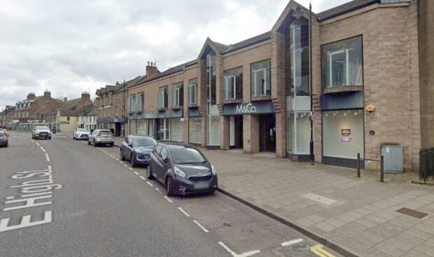 The former Forfar M&Co premises on East High Street. Image: Google
