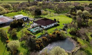 Muirhouse Farm comes with 13 acres and a pond.
