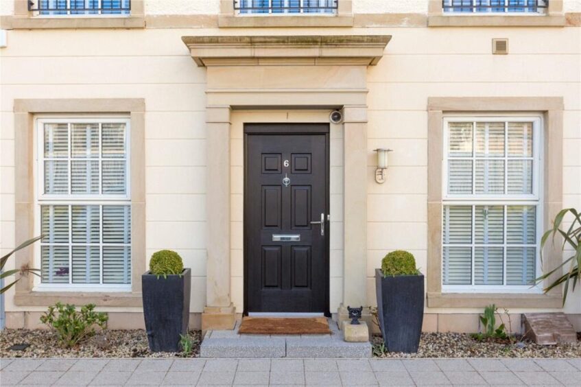 The front entrance to the St Andrews townhouse 