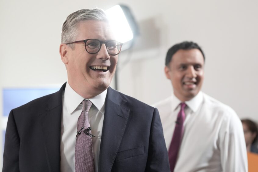 Labour Party leader Sir Keir Starmer and Scottish Labour leader Anas Sarwar.