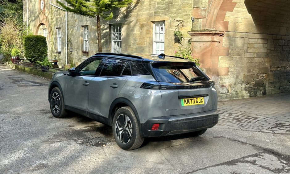 A rear view of the Peugeot, which our writer calls good looking and reasonably practical