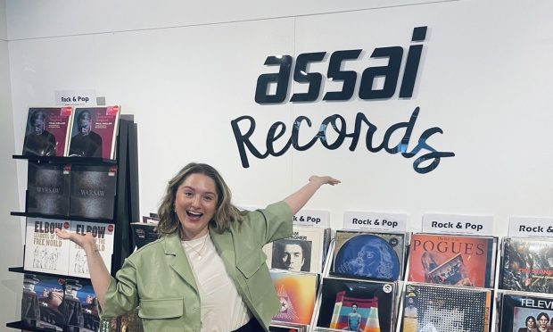 To go with story by Rebecca Baird. Be Charlotte announcing debut album partnership with Assai Records Picture shows; Be Charlotte Assai records partnership. Assai Records Broughty Ferry/Dundee. Supplied by Image: Supplied.  Date; Unknown