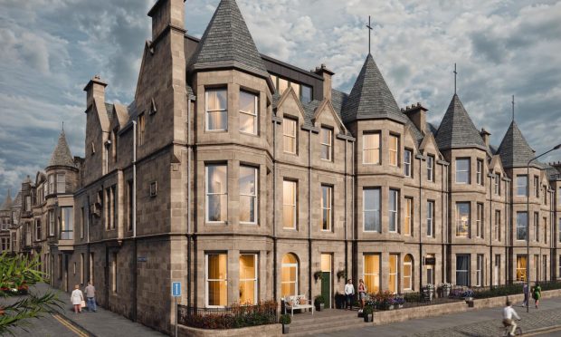 The former Russell Hotel is being converted into six luxury apartments. Image: Savills.