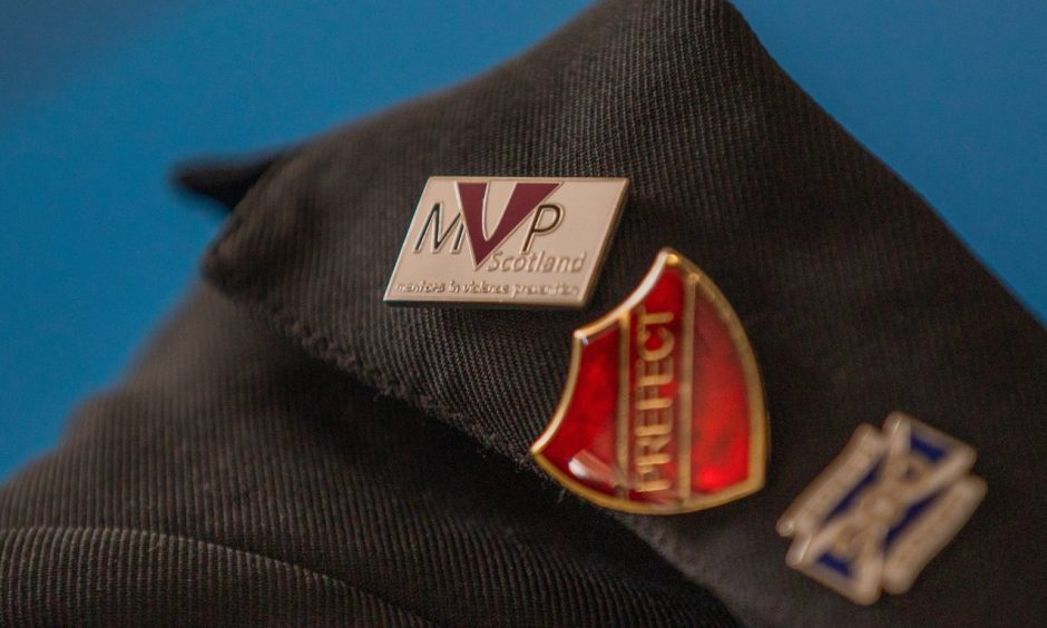 MVP badge on a blazer