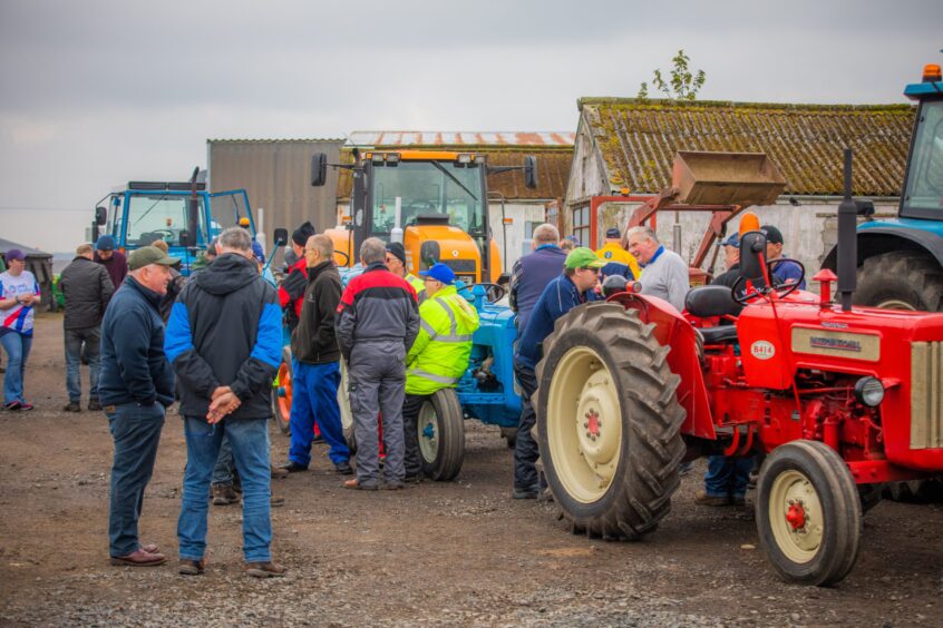 Charity tractor run at Pickerton Farm in Angus.