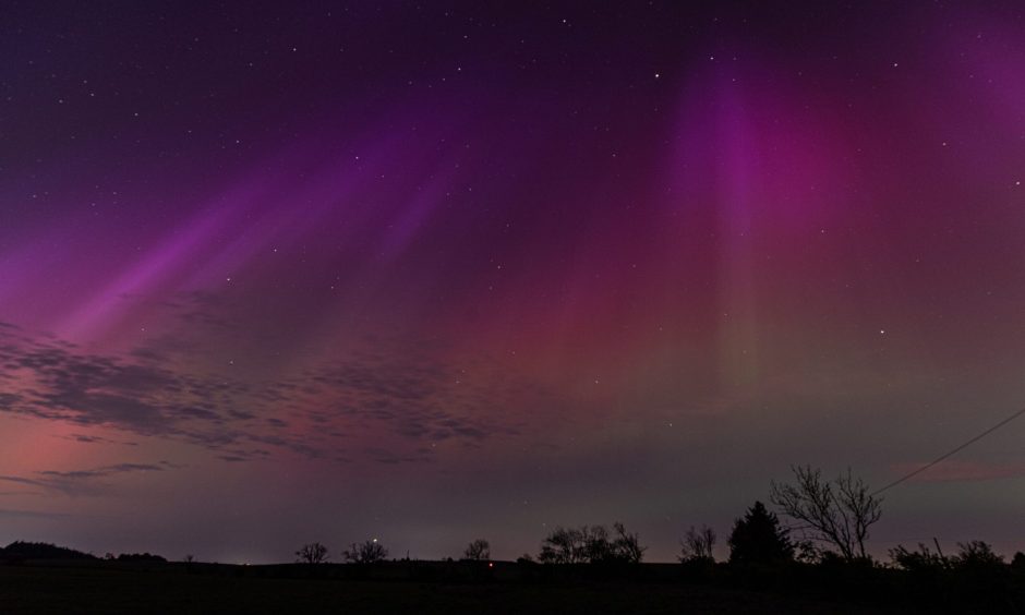 Northern Lights above Glenrothes on Friday night.