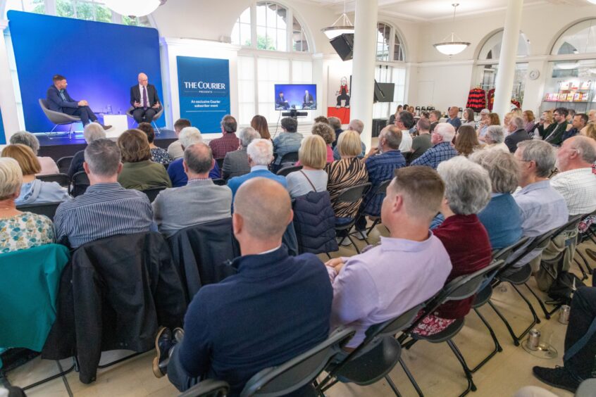 John Swinney event Dundee