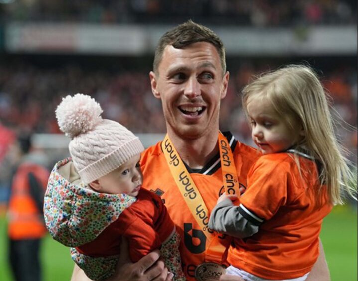 Jordan Tillson arrived on loan from Ross County and helped Dundee United over the line.