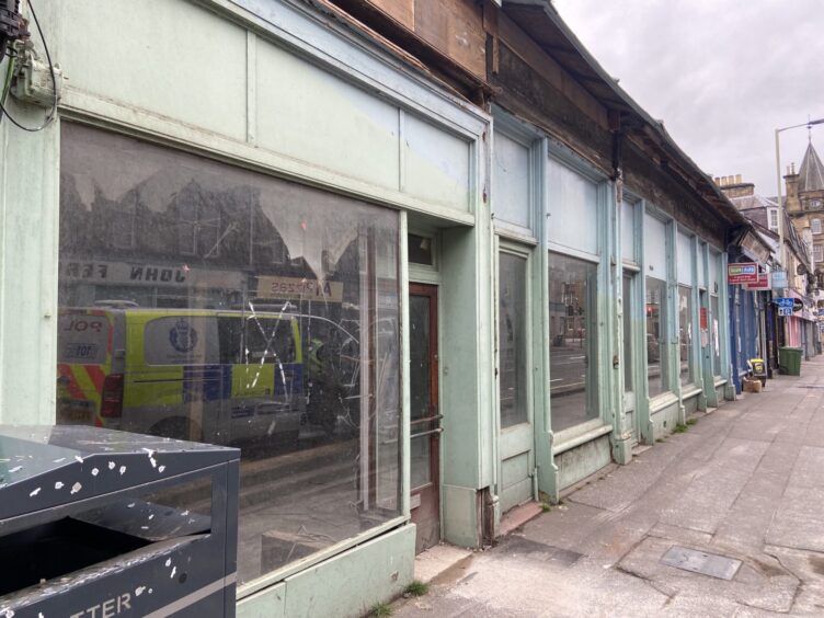 Exterior of former Ferguson shop on County Place, Perth.