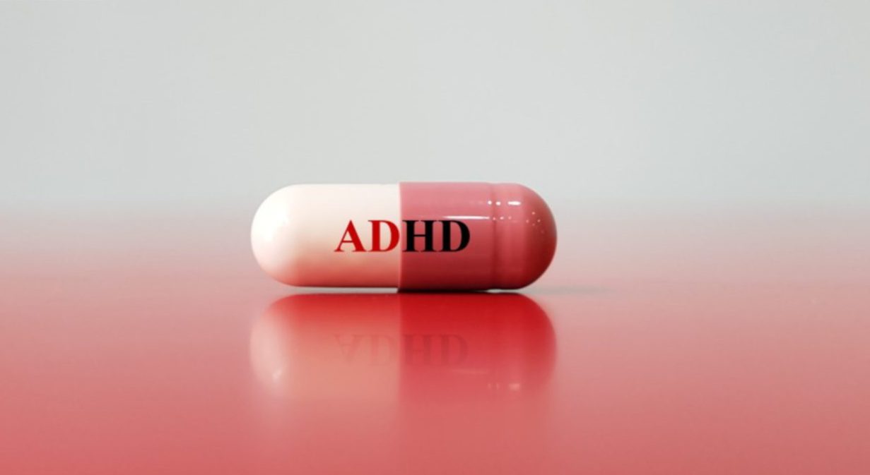 A pill with an ADHD label on it.