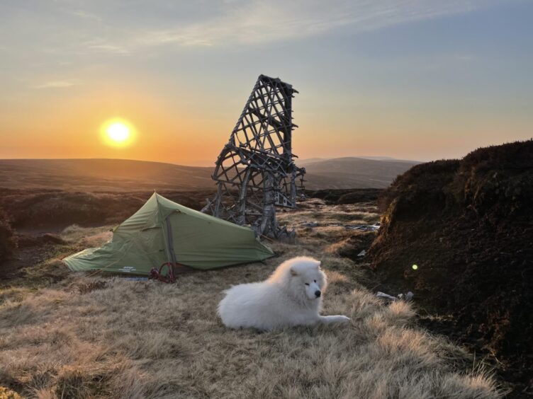 Angus RAF veteran's sleep out in Glen Clova at site of crashed bomber.