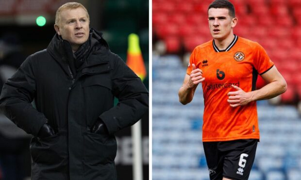 New Rapid Bucharest manager Neil Lennon (left) has been linked with a move for Dundee United's Ross Graham (right). Images: SNS