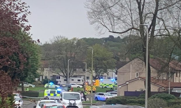 Police were called to Leven High Street around 7.30 on Monday morning. Image: David Wardle/DC Thomson.