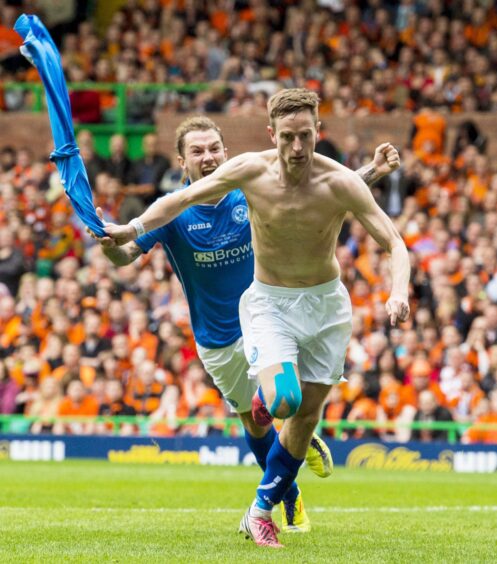 The most famous 'top off celebration in St Johnstone's history. 