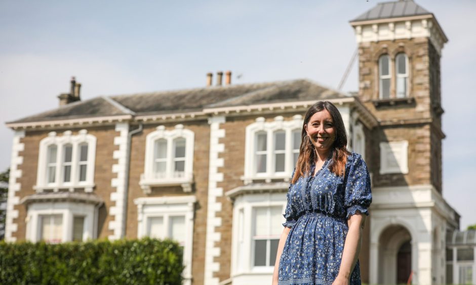 Property developer Jennifer Olivier outside Broomhall House. 