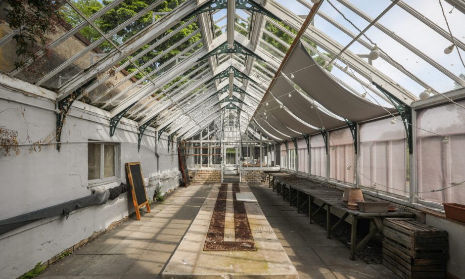 The Victorian conservatory at Broomhall House. 