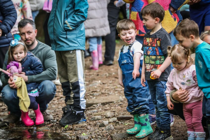 Barry Mill family fun duck racing event.