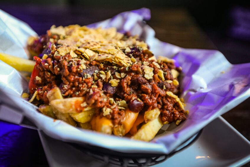The beef chilli cheese loaded fries from Kombo in Monifieth. 
