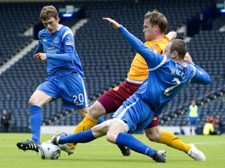 St Johnstone were beaten convincingly by Motherwell at Hampden. 