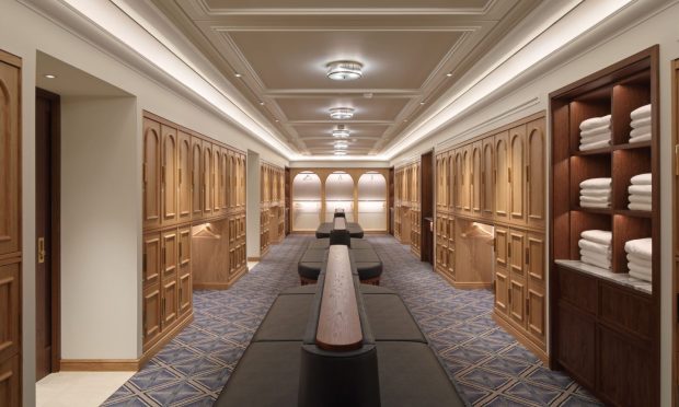 The new locker area in the clubhouse. Image: Supplied by The Royal And Ancient Golf Club of St Andrews following the refurbishment