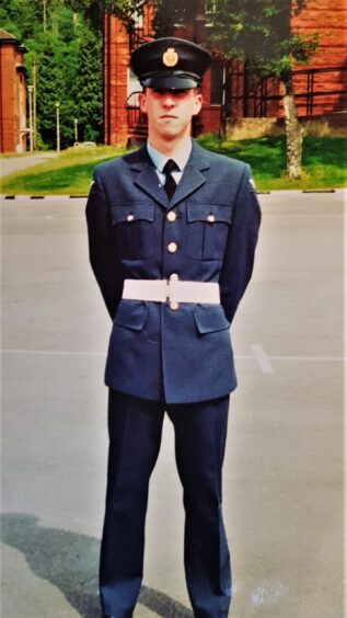 Andrew joined the RAF when he was 18.