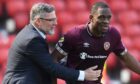 Craig Levein brought his former Hearts striker Uche Ikpeazu to Perth.