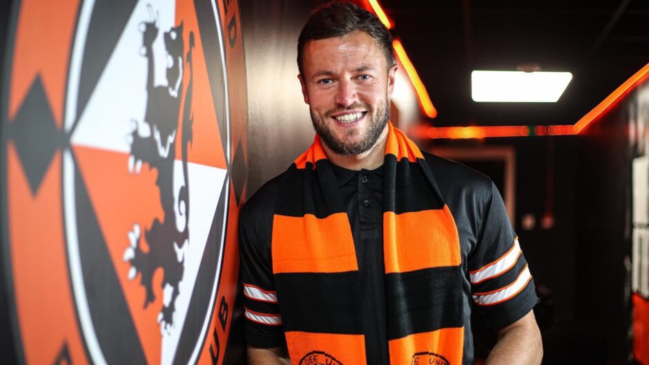 All smiles: Dave Richards in the Tannadice tunne