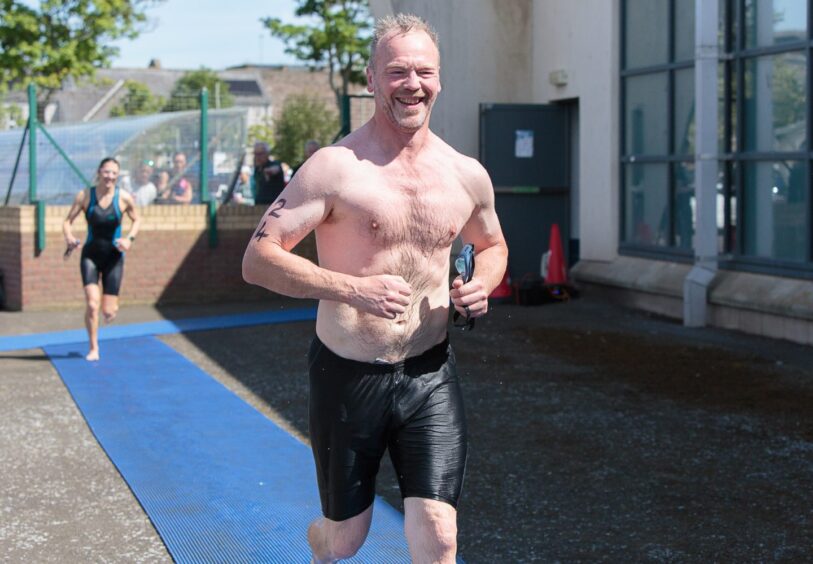 Montrose triathlon finisher