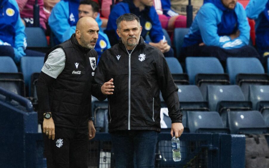 Zurab Khizanishvili and head coach Willy Sagnol