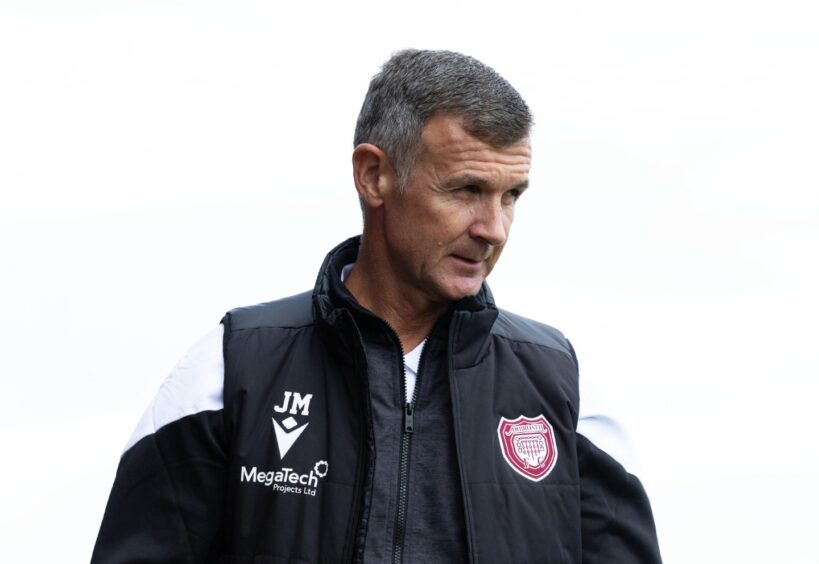 Arbroath manager Jim McIntyre