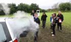P7 kids from Claypotts PS at the Safe Taysiders event in 2012 in Dundee. Image: DC Thomson.