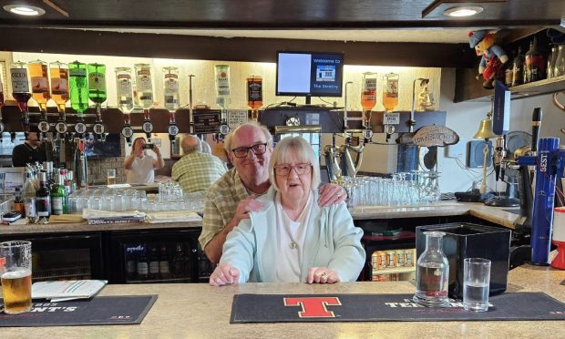 Mike and Maureen Taylor of the Strathmore Bar in Perth.