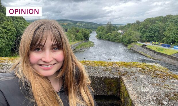 Rebecca visited Pitlochry Dam in Perthshire. Image: Supplied/DC Thomson.