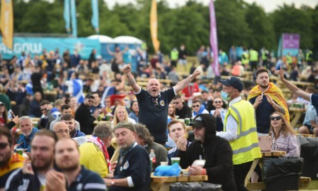 Fan zones will operate across Tayside and Fife