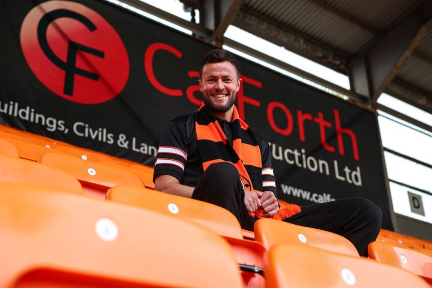 Dave Richards settles into his new surroundings at Dundee United. 