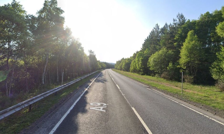 A9 north of calvine