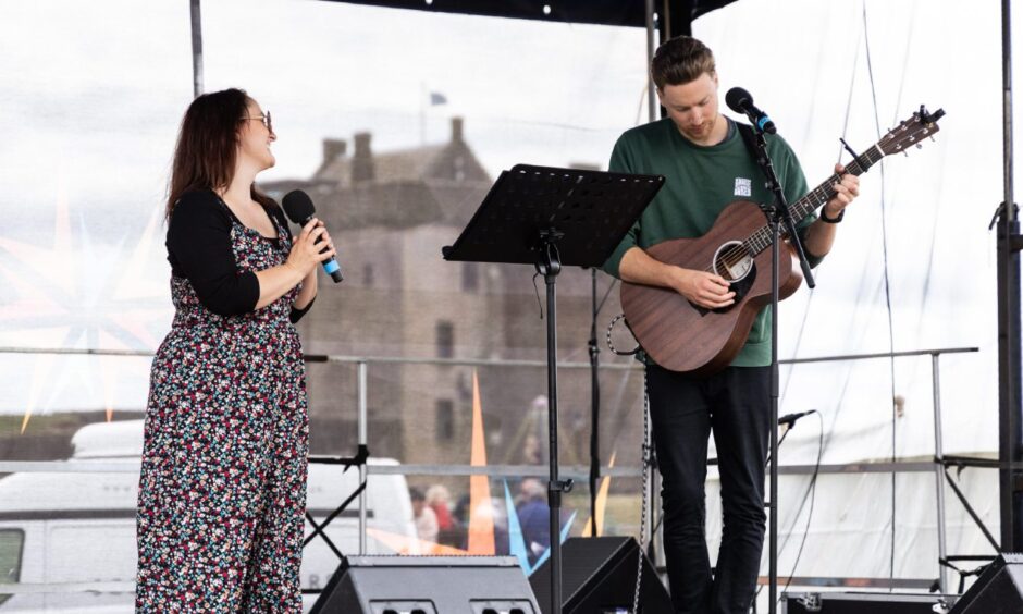Musicians Edenbank perform at Broughty Gala Week 2024.