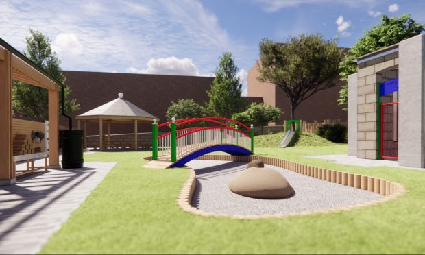 A view of the proposed outdoor learning space.