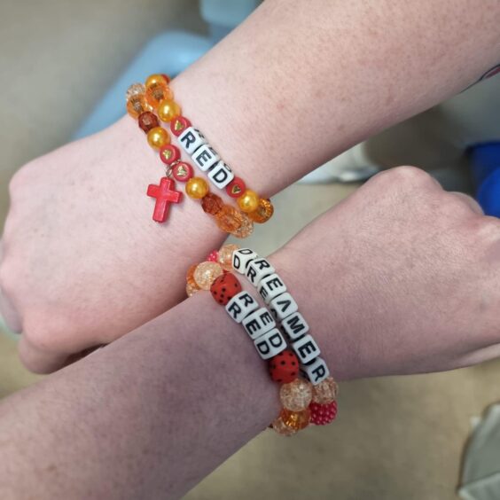 The best friends made each other Eras Tour inspired bracelets.